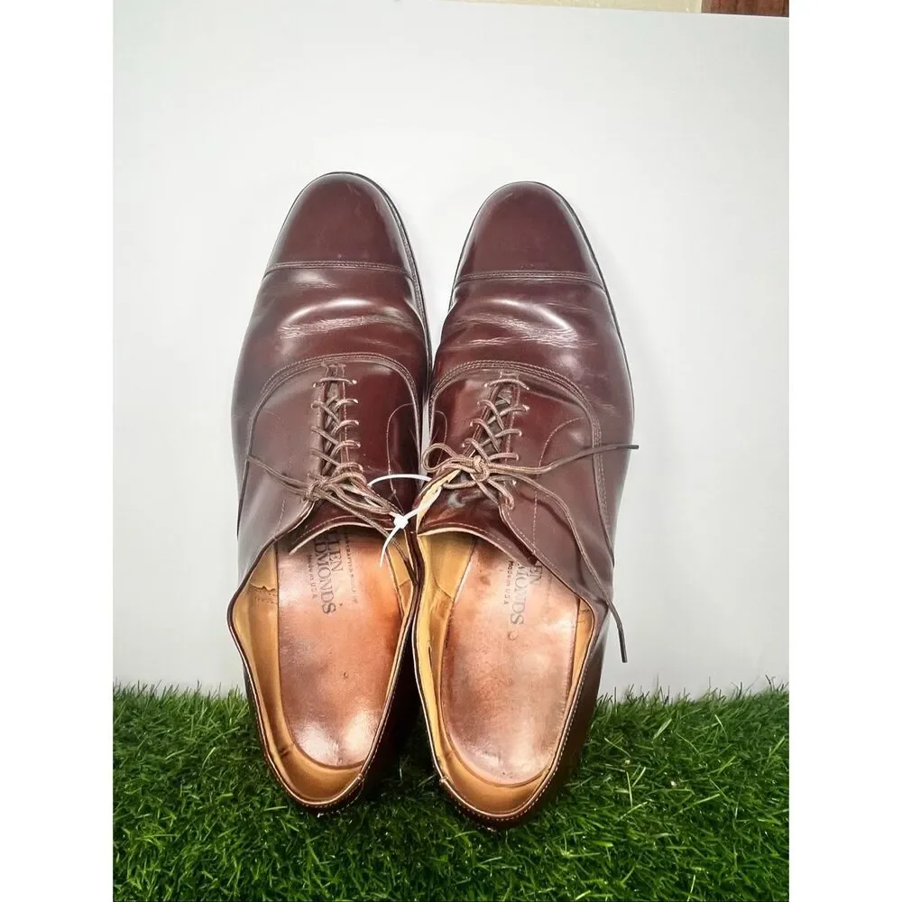 Allen Edmonds Park Avenue Cap Toe Oxfords Men’s 12 A Narrow Brown Leather Dress